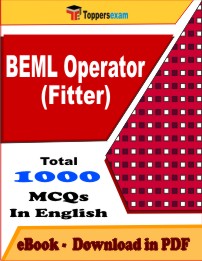 BEML Operator (Fitter) PDF Book In English - MCQ / Objective Questions