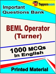 BEML Operator (Turner) Book in English - Objective MCQ