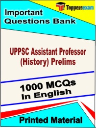 UPPSC Assistant Professor (History) Prelims Book in English - Objective MCQ