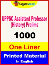 UPPSC Assistant Professor (History) Prelims One Liner Book in English