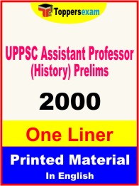 UPPSC Assistant Professor (History) Prelims One Liner Book in English
