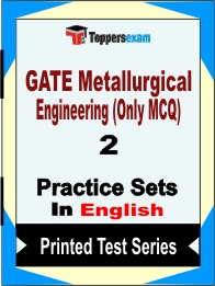 GATE Metallurgical Engineering (Only MCQ) Book in English - Question Paper / Practice Set