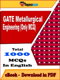 GATE Metallurgical Engineering (Only MCQ) PDF Book In English - MCQ / Objective Questions