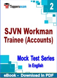 SJVN Workman Trainee (Accounts) PDF Book In English - Question Paper