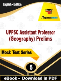 UPPSC Assistant Professor (Geography) Prelims Test PDF Book In English - Practice Set