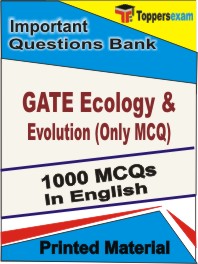 GATE Ecology & Evolution (Only MCQ) Book in English - Objective MCQ