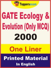 GATE Ecology & Evolution (Only MCQ) One Liner Book in English