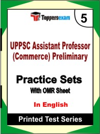 UPPSC Assistant Professor (Commerce) Preliminary Book in English - Mock Test / Practice Set