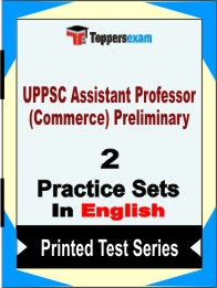 UPPSC Assistant Professor (Commerce) Preliminary Book in English - Question Paper / Practice Set