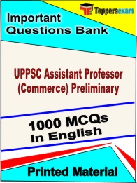 UPPSC Assistant Professor (Commerce) Preliminary Book in English - Objective MCQ