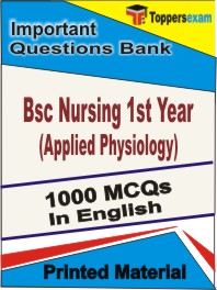 Bsc Nursing 1st Year (Applied Physiology) Book in English - Objective MCQ