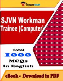 SJVN Workman Trainee (Computer) PDF Book In English - MCQ / Objective Questions