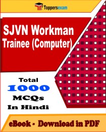 SJVN Workman Trainee (Computer) PDF Book In Hindi - MCQ / Objective Questions