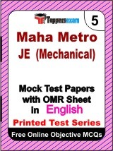 Maha Metro JE (Mechanical) Exam Mock Test Papers (Book) in English