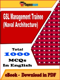 GSL Management Trainee (Naval Architecture) Exam PDF Book In English - MCQ / Objective Questions