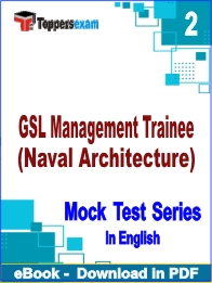 GSL Management Trainee (Naval Architecture) PDF Book In English - Question Paper