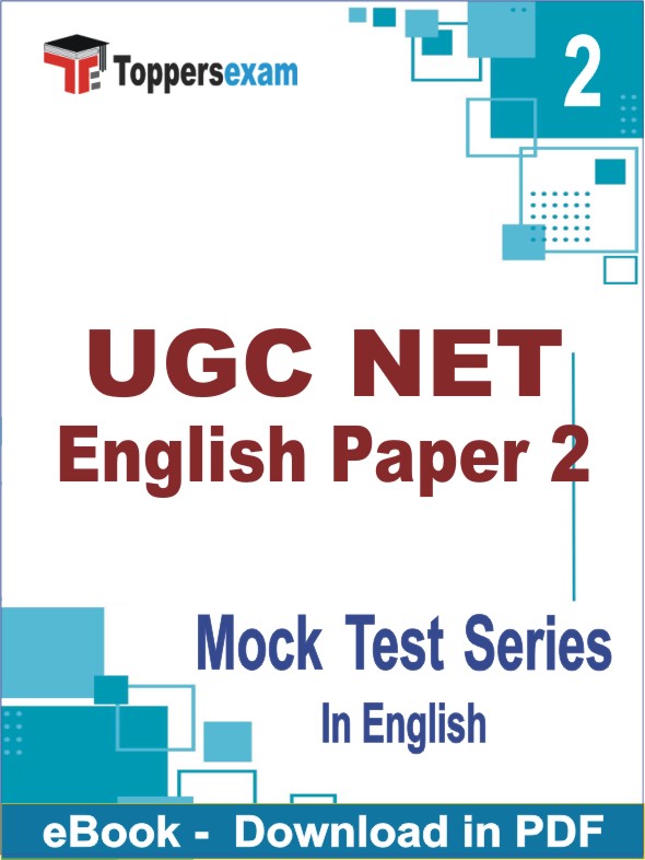 UGC NET English Paper 2 Test PDF Book In English - Question Paper
