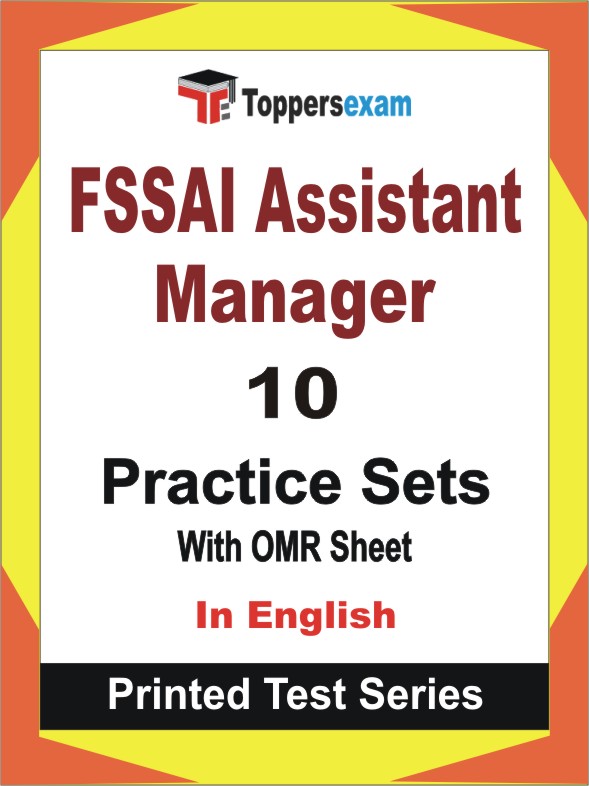 FSSAI Assistant Manager Book in English - Practice Set