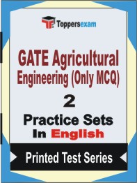 GATE Agricultural Engineering (Only MCQ) Book in English - Question Paper / Practice Set