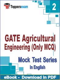 GATE Agricultural Engineering (Only MCQ) Test PDF Book In English - Question Paper