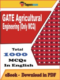 GATE Agricultural Engineering (Only MCQ) PDF Book In English - MCQ / Objective Questions