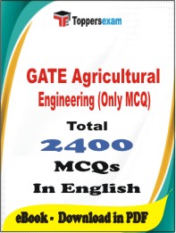 GATE Agricultural Engineering (Only MCQ) PDF Book In English - MCQ / Objective Questions
