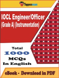 IOCL Engineer/Officer (Grade A) (Instrumentation) PDF Book In English - MCQ / Objective Questions