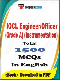 IOCL Engineer/Officer (Grade A) (Instrumentation) PDF Book In English - MCQ / Objective Questions