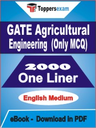 GATE Agricultural Engineering (Only MCQ) One Liner Book PDF in English
