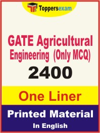 GATE Agricultural Engineering (Only MCQ) One Liner Book in English