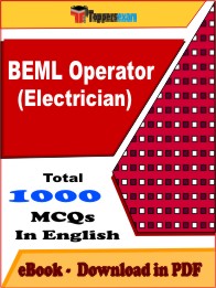 BEML Operator (Electrician) PDF Book in English - MCQ / Objective Questions