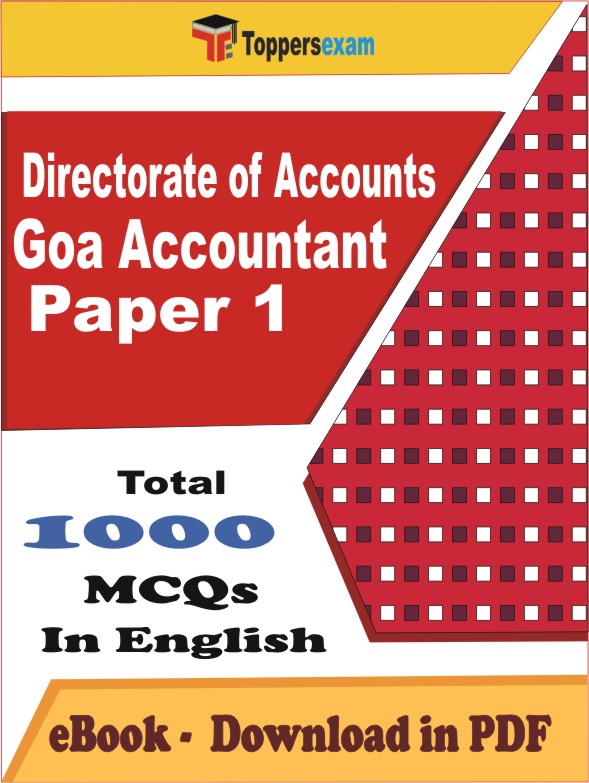Directorate of Accounts Goa Accountant Paper 1 PDF Book In English - MCQ / Objective Questions