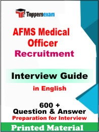 AFMS Medical Officer Recruitment for Interview Guide Book in English