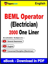 BEML Operator (Electrician) One Liner Book PDF in English