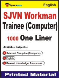 SJVN Workman Trainee (Computer) One Liner Book in English