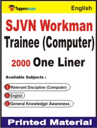 SJVN Workman Trainee (Computer) One Liner Book in English