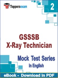 GSSSB X-Ray Technician PDF Book In English - Question Paper