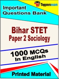 Bihar STET Paper 2 Sociology Book in English - Objective MCQ