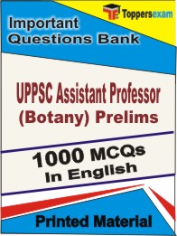 UPPSC Assistant Professor (Botany) Prelims Book in English - Objective MCQ