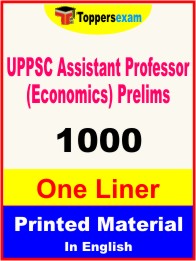 UPPSC Assistant Professor (Economics) Prelims One Liner Book in English