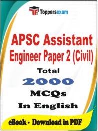 APSC Assistant Engineer Paper-2 (Civil) PDF Book In English - MCQ / Objective Questions