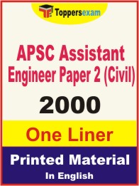 APSC Assistant Engineer Paper-2 (Civil) One Liner Book in English.