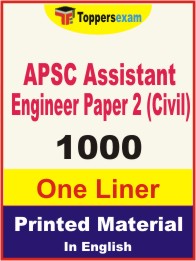 APSC Assistant Engineer Paper-2 (Civil) One Liner Book in English.