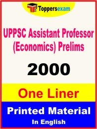 UPPSC Assistant Professor (Economics) Prelims One Liner Book in English