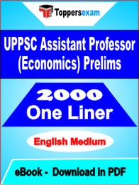 UPPSC Assistant Professor (Economics) Prelims One Liner Book PDF in English