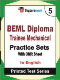 BEML Diploma Trainee Mechanical  Book in English - Mock Test / Practice Set