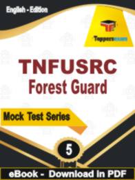 TNFUSRC Forest Guard Test PDF Book In English - Practice Set