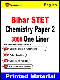 Bihar STET Chemistry Paper 2 One Liner Book in English
