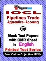 IOCL Pipelines Trade Apprentice (Account) Exam Mock Test Papers (Book) in English