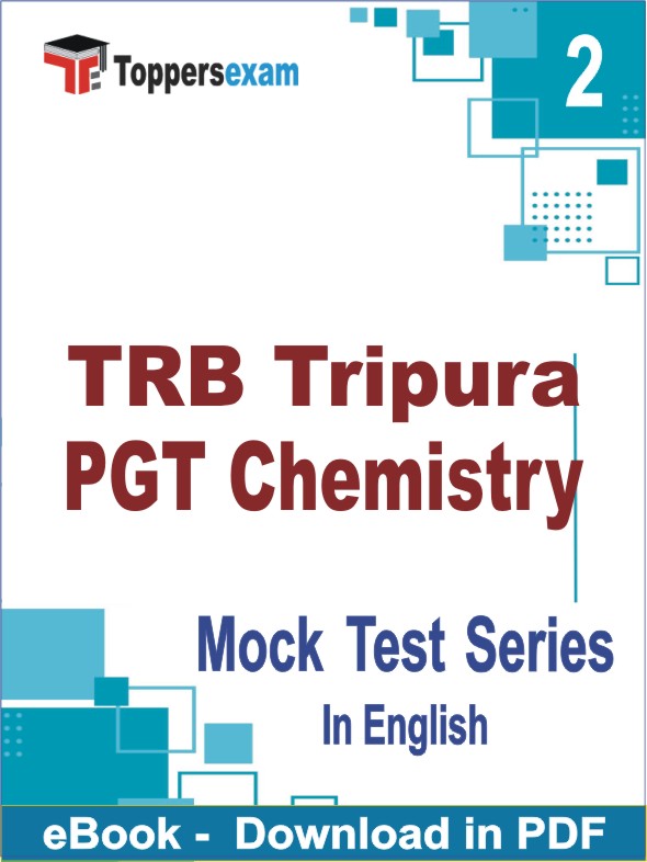 TRB Tripura PGT Chemistry Test PDF Book In English - Question Paper